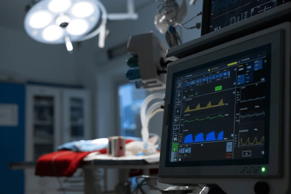 Medical equipment background for Amizan Medical Solutions